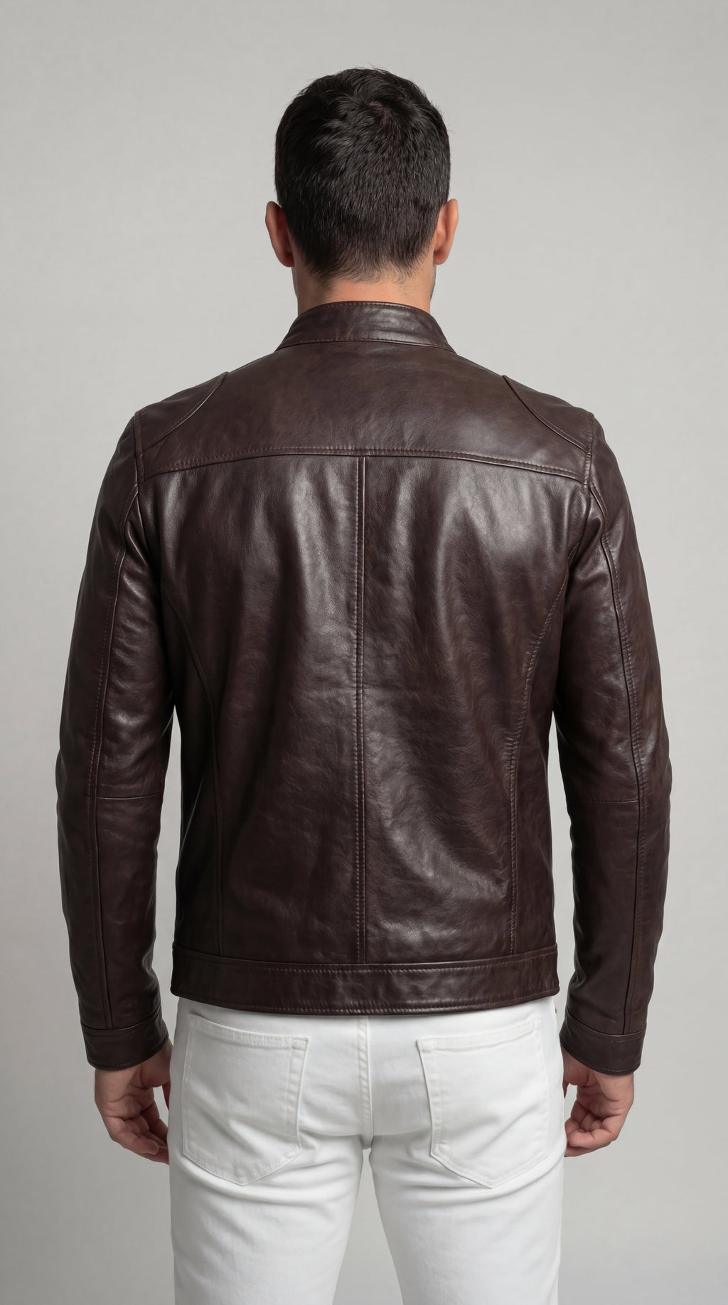 Herrenjacke Felix – Kunstleder elegant mit Futter