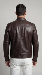 Herrenjacke Felix – Kunstleder elegant mit Futter