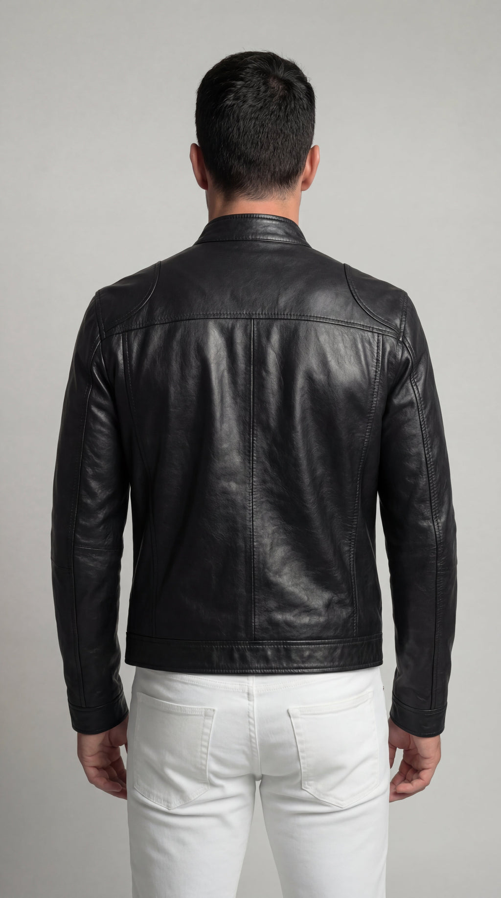 Herrenjacke Felix – Kunstleder elegant mit Futter