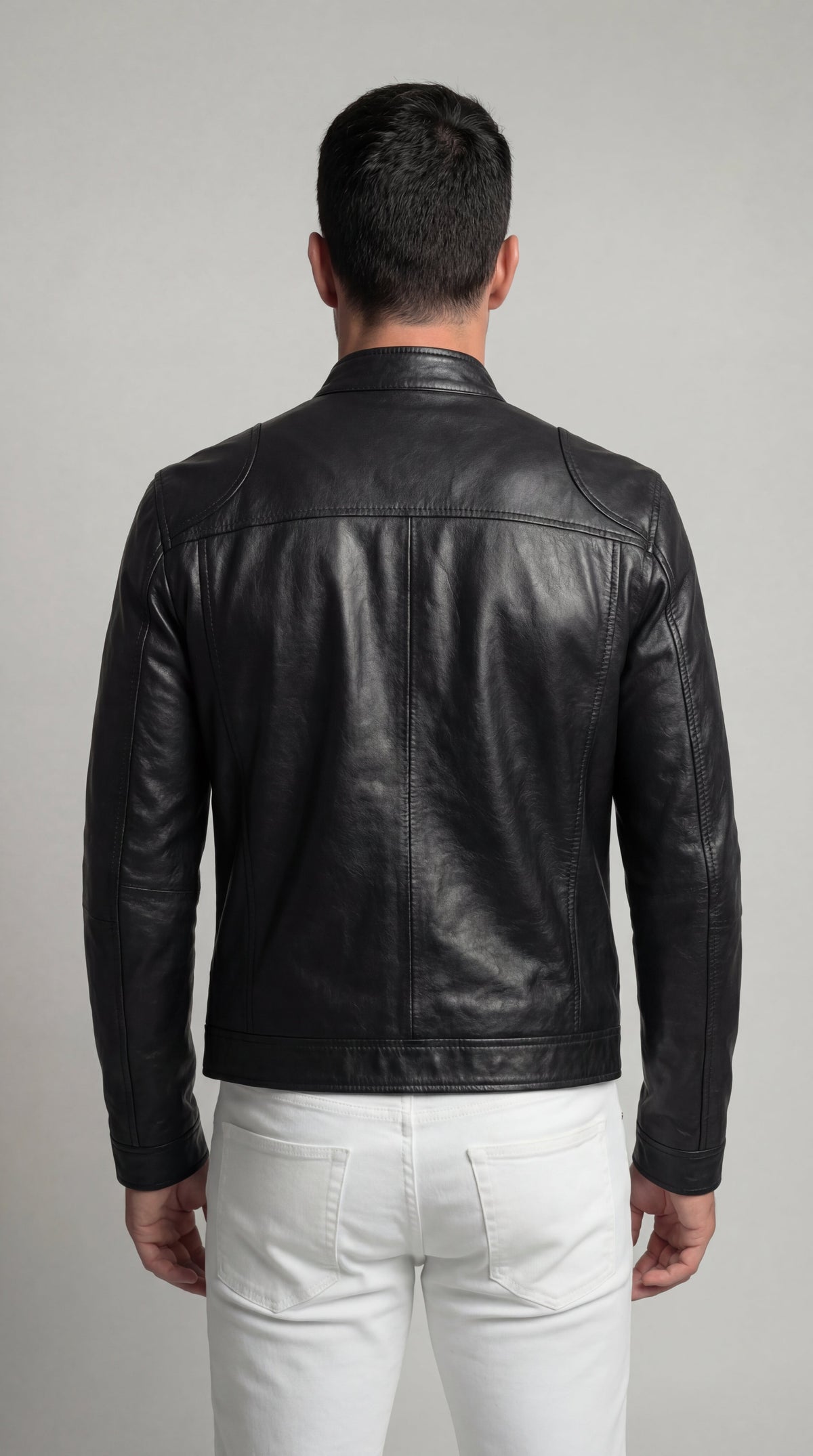 Herrenjacke Felix – Kunstleder elegant mit Futter