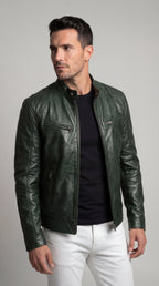 Herrenjacke Felix – Kunstleder elegant mit Futter