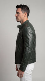 Herrenjacke Felix – Kunstleder elegant mit Futter