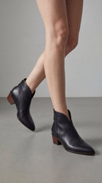 Damen Stiefelette Emma – Niedriger Absatz, veganes Leder