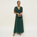 Damen Ballkleid Leila – Lange Eleganz, Off-Shoulder, Fließender Schnitt