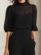 Damen 3er-Set Lina – Top, Camisole & Hose, elegant, fließend