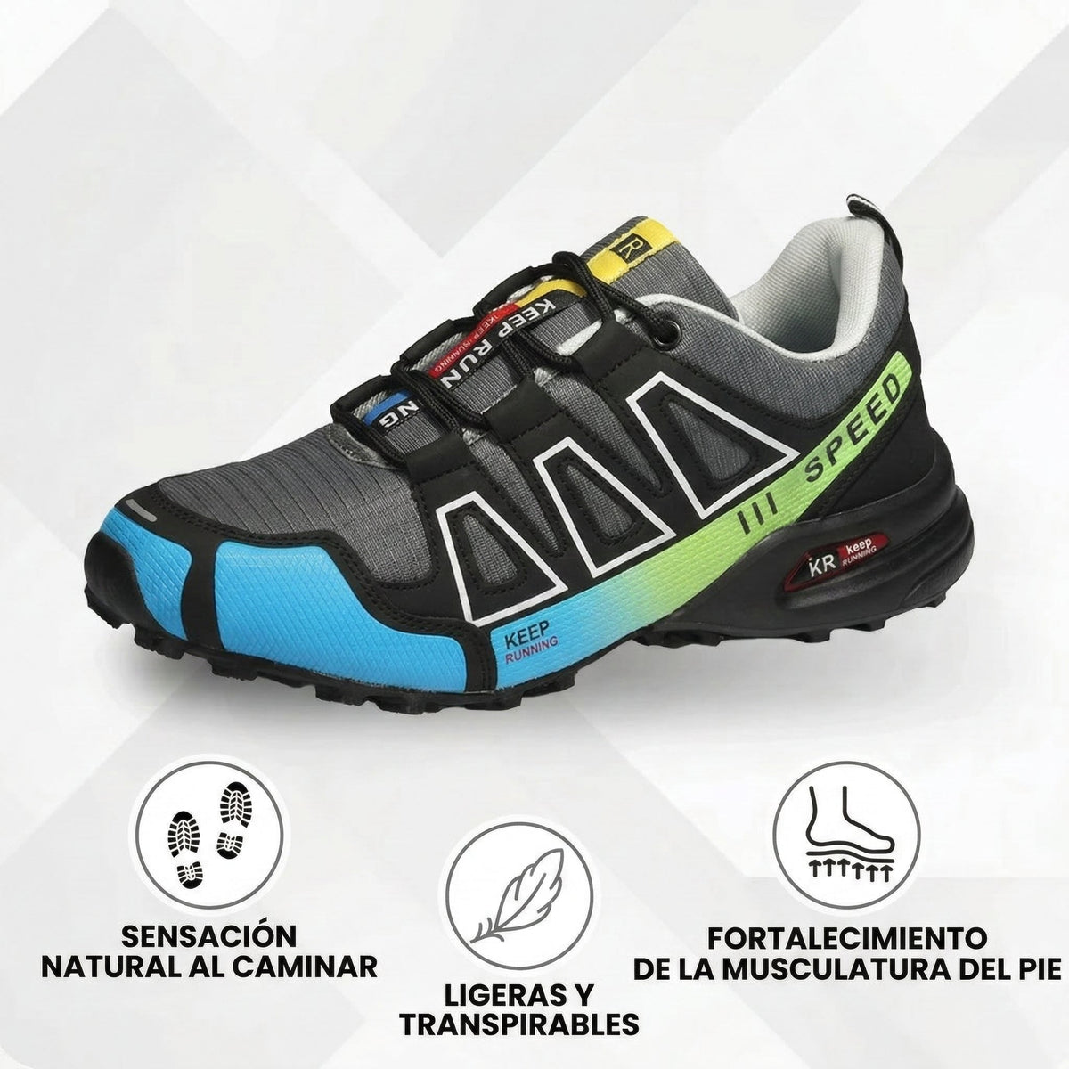 Herren Trekkingschuhe Felix – Ortho-Sohle, atmungsaktiv, rutschfest