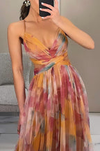 Damen Netzkleid Mila – Maxi, eng anliegend, Spaghettiträger
