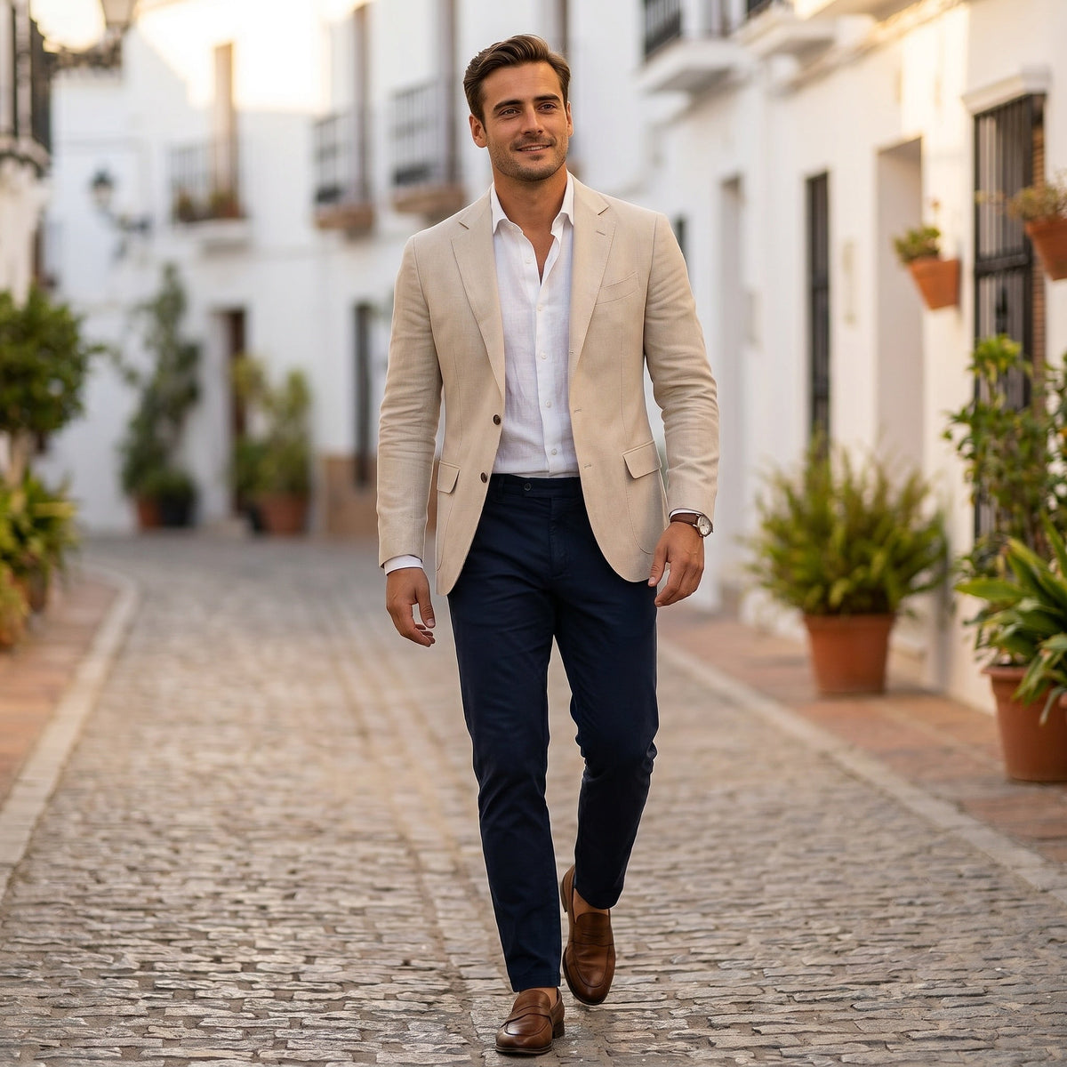 Herren Blazer Felix – Leichter Stoff, taillierter Schnitt