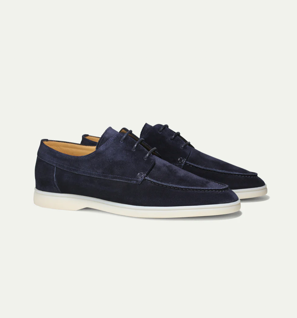 Herrenschuh Felix Wildleder-Schnürer – Leichte Sohle, Casual