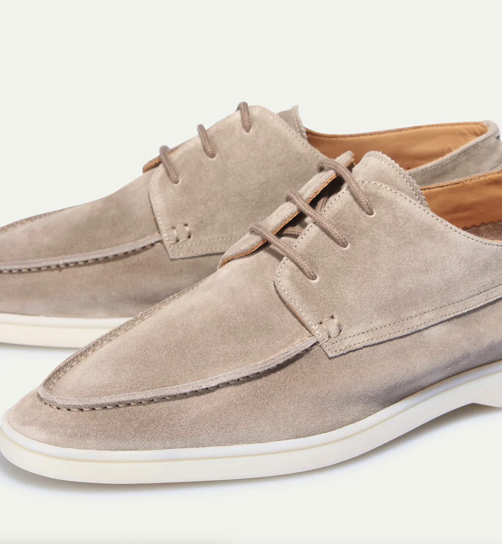 Herrenschuh Felix Wildleder-Schnürer – Leichte Sohle, Casual