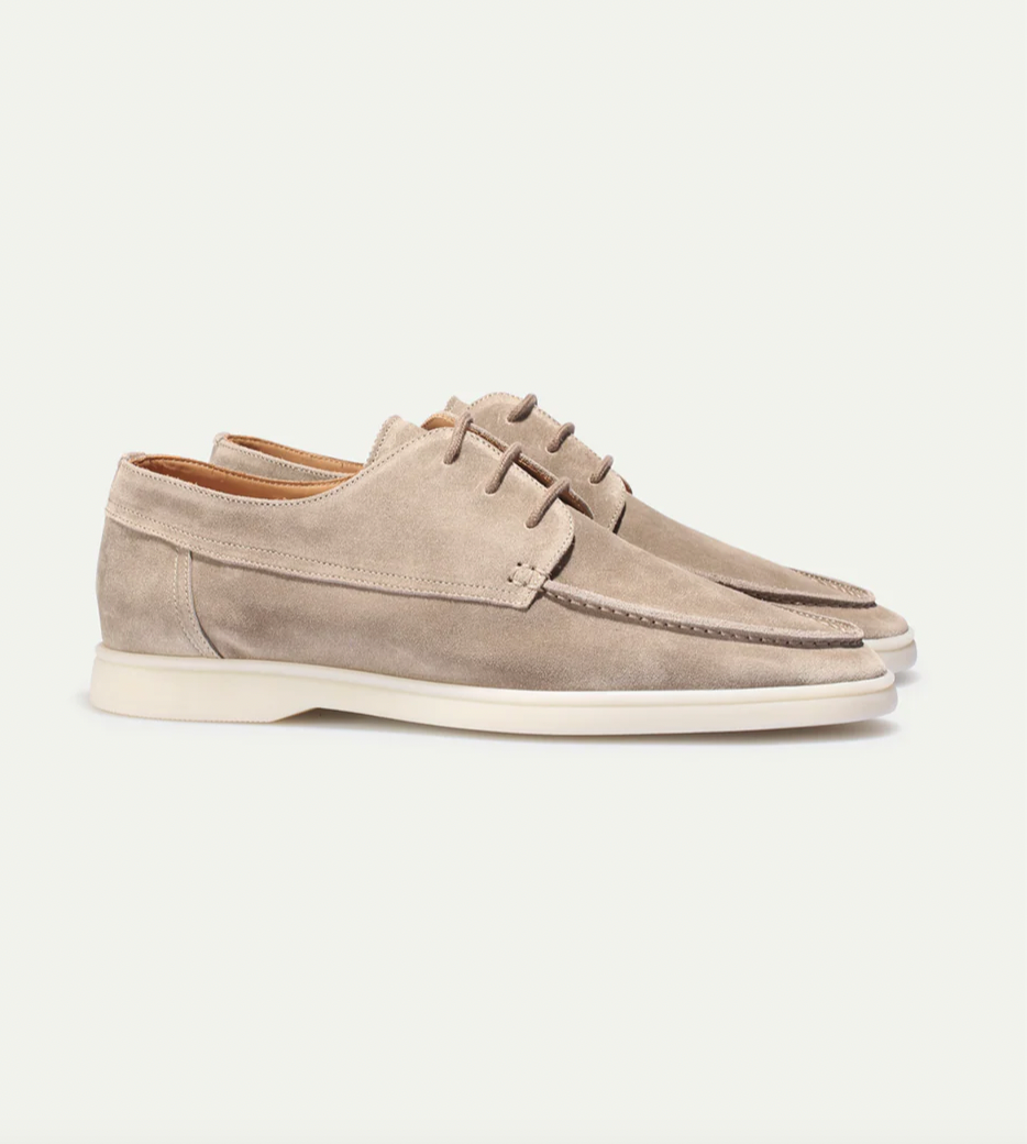 Herrenschuh Felix Wildleder-Schnürer – Leichte Sohle, Casual