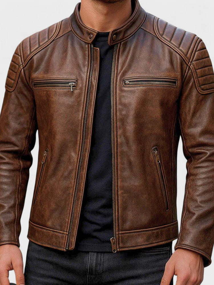 Herren Lederjacke Felix – Vintage Herbst, robust und zeitlos