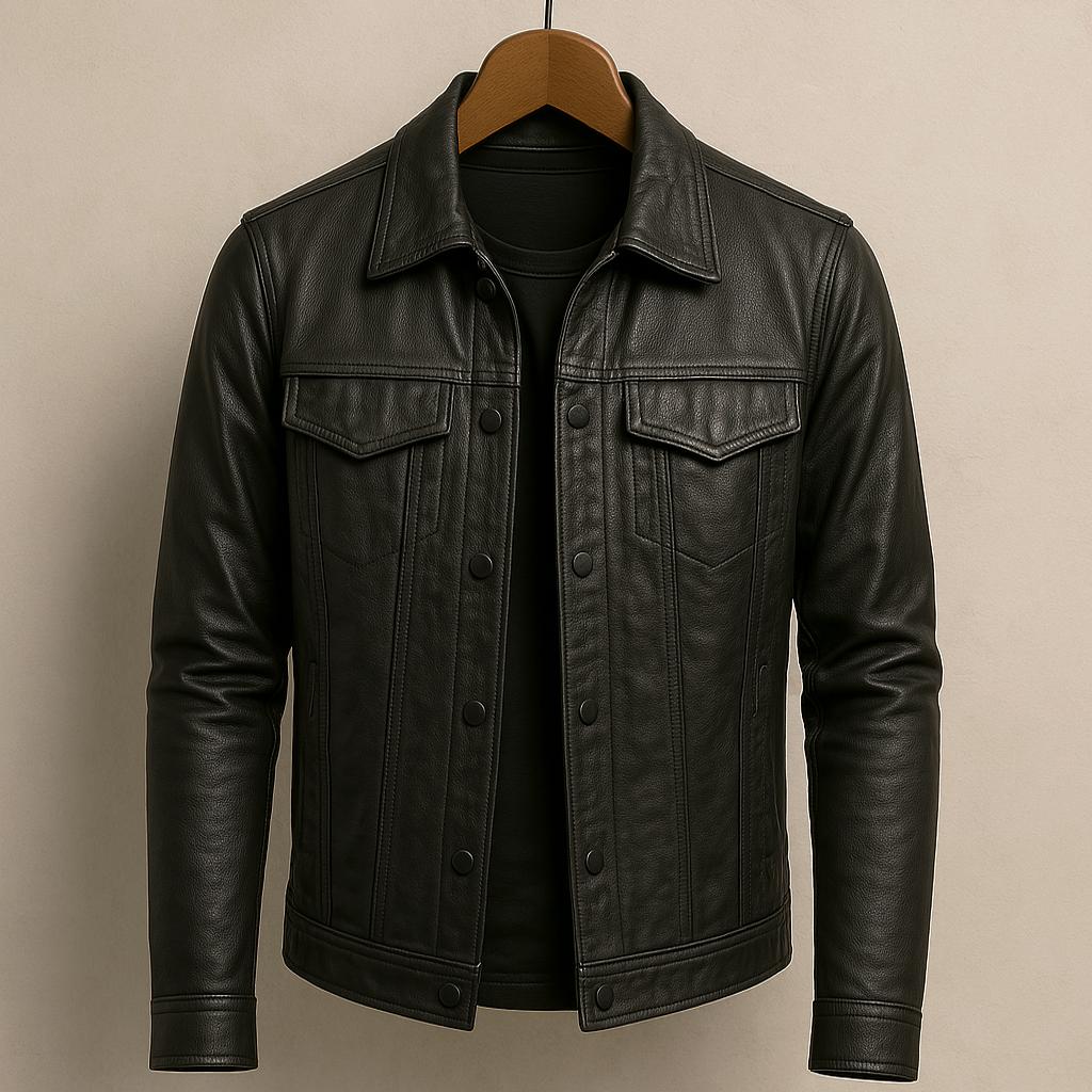 Herrenjacke Felix – Echtleder, moderner Schnitt, leicht