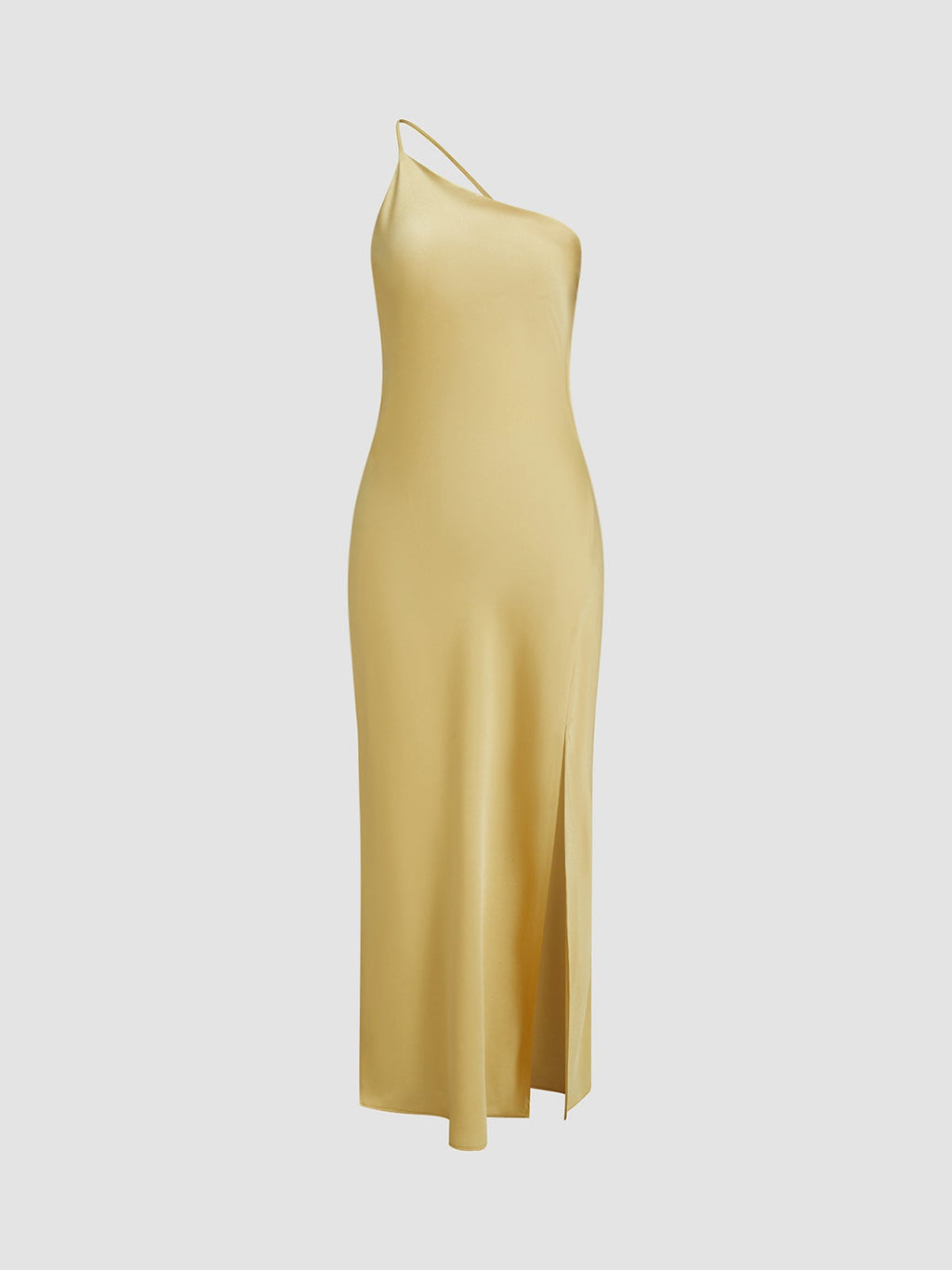 Damen Satin Abendkleid lang Emma – Offener Rücken, eleganter Schnitt