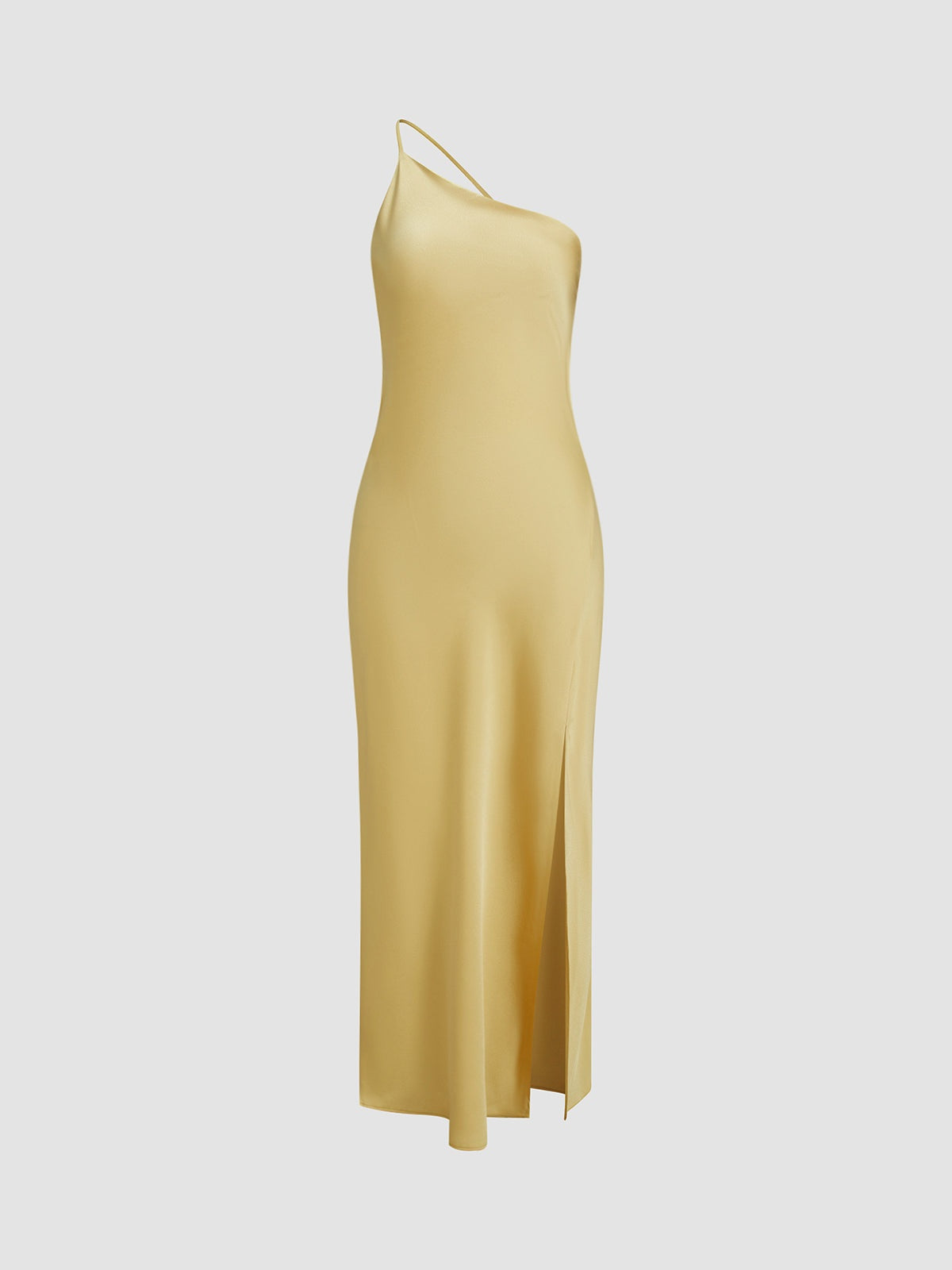 Damen Satin Abendkleid lang Emma – Offener Rücken, eleganter Schnitt