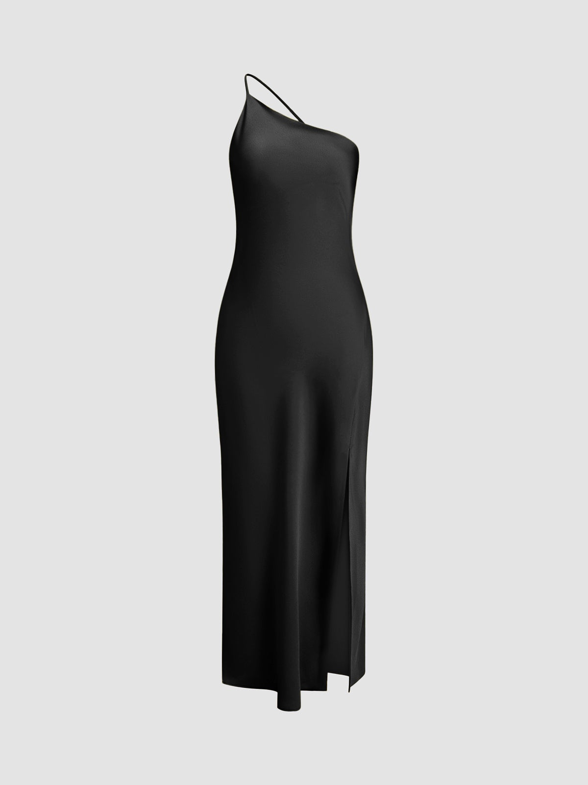 Damen Satin Abendkleid lang Emma – Offener Rücken, eleganter Schnitt