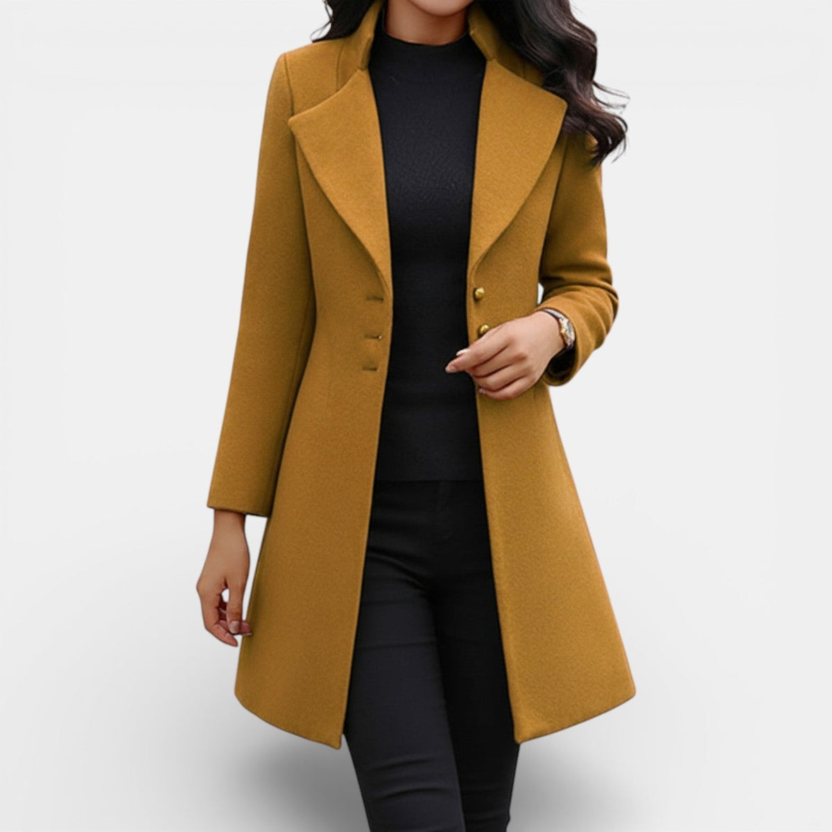 Damen Mantel Emma – Tailliert elegant, klassisch zeitlos