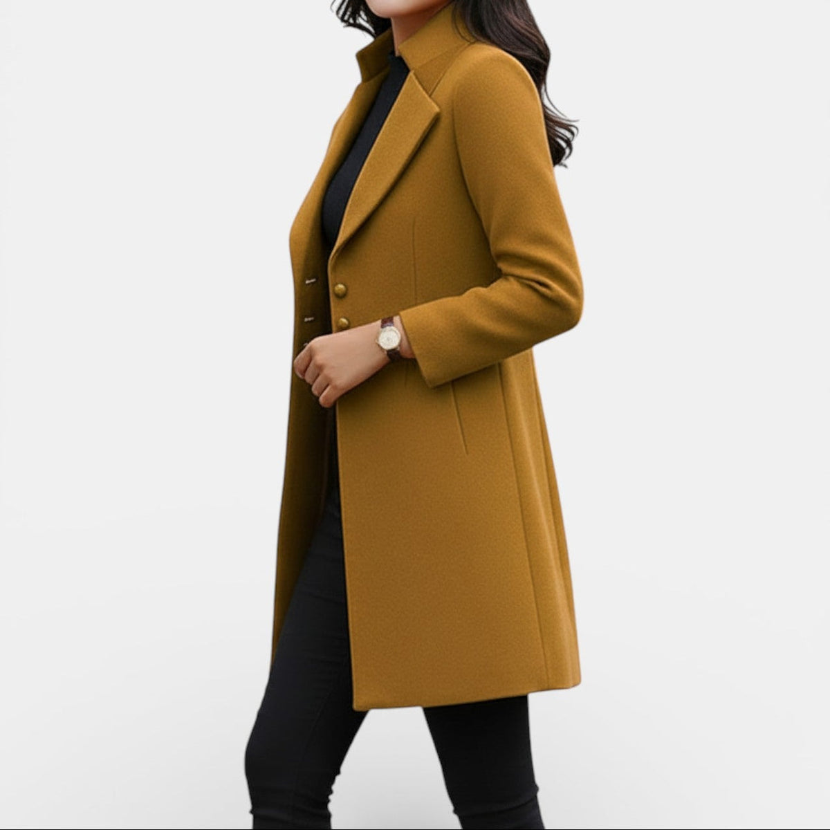 Damen Mantel Emma – Tailliert elegant, klassisch zeitlos