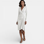 Damen Midikleid Emma – A-Linie mit V-Ausschnitt, elegant