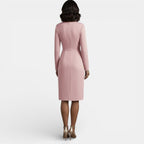 Damen Midikleid Emma – A-Linie mit V-Ausschnitt, elegant