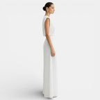 Damen Hosenanzug Greta – Ärmellos mit Plissee Wide Leg