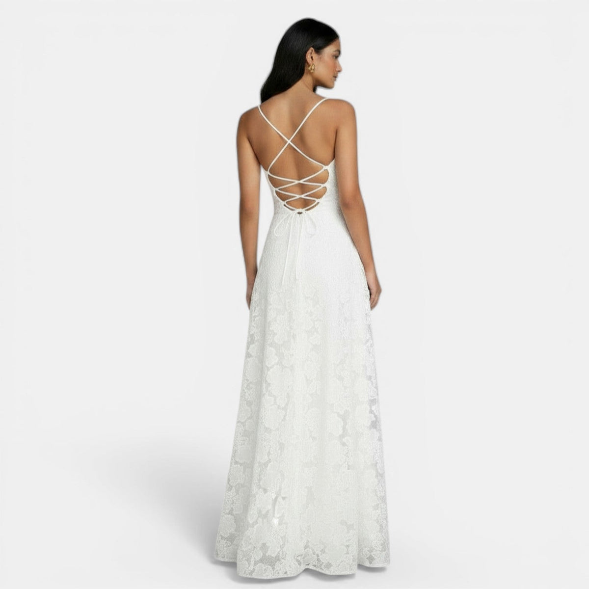 Damen Kleid Emma – Rückenfrei, Slim Fit, elegante Schleifen