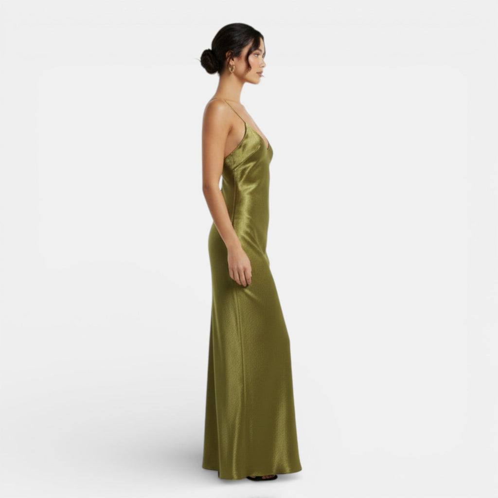 Damen Satinkleid Emma – Fließend, eleganter Schnitt