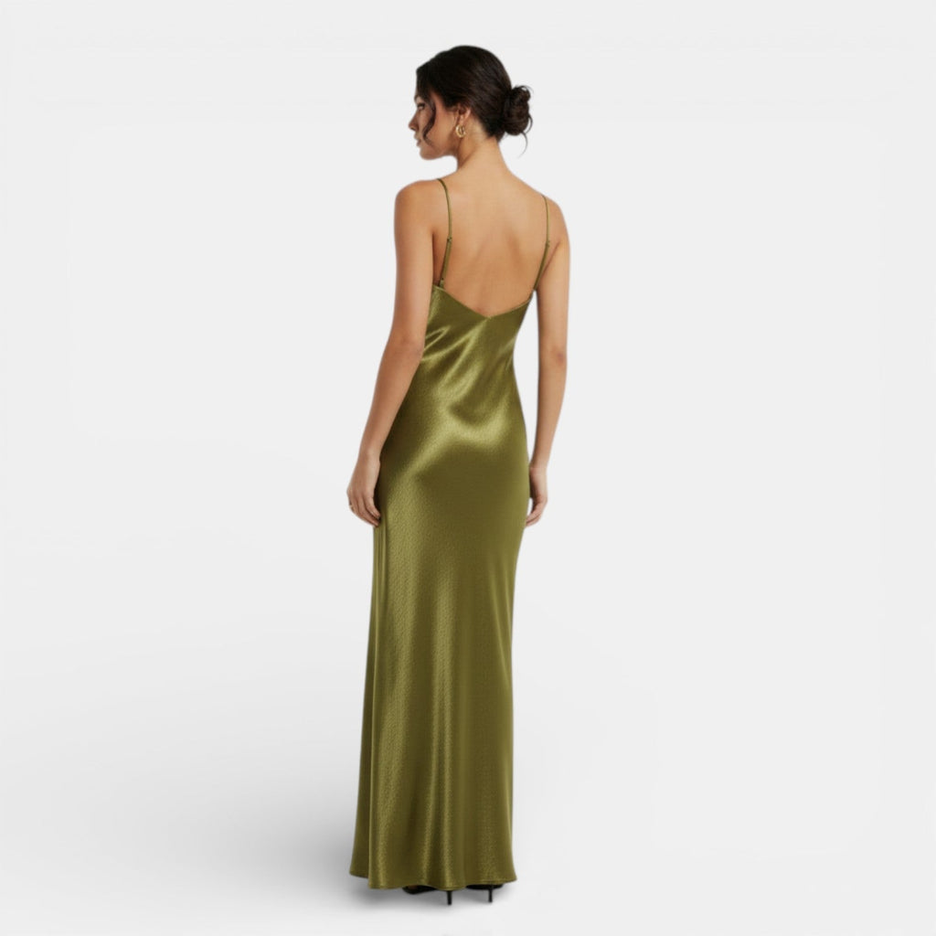 Damen Satinkleid Emma – Fließend, eleganter Schnitt