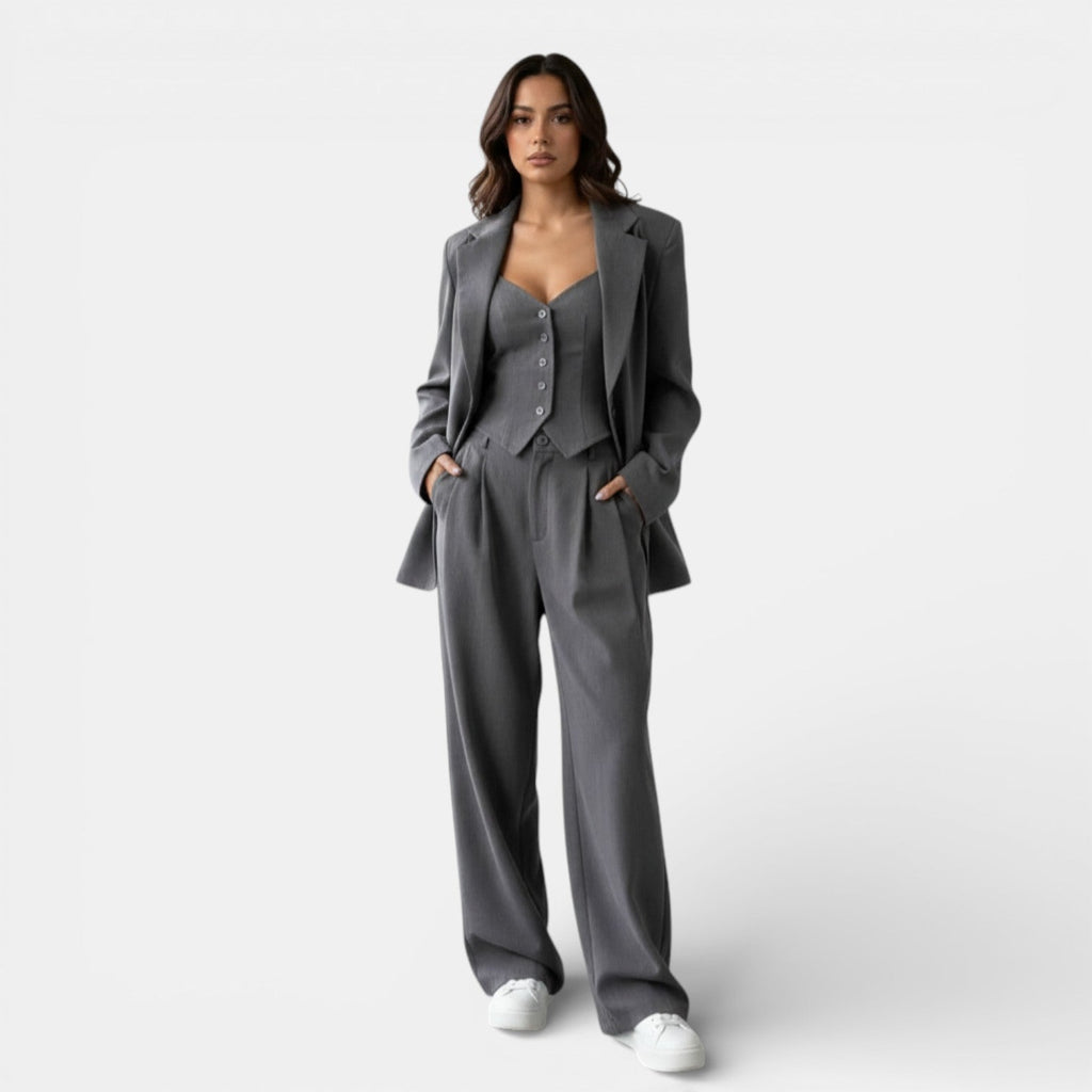Damen Anzug Emma – 3-teilig, Frühjahr, fließend elegant