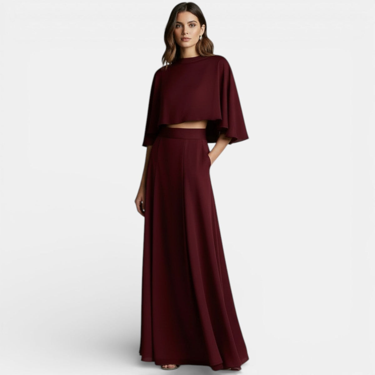 Damen Ensemble Emma – Minimalistische Eleganz, Terrakotta