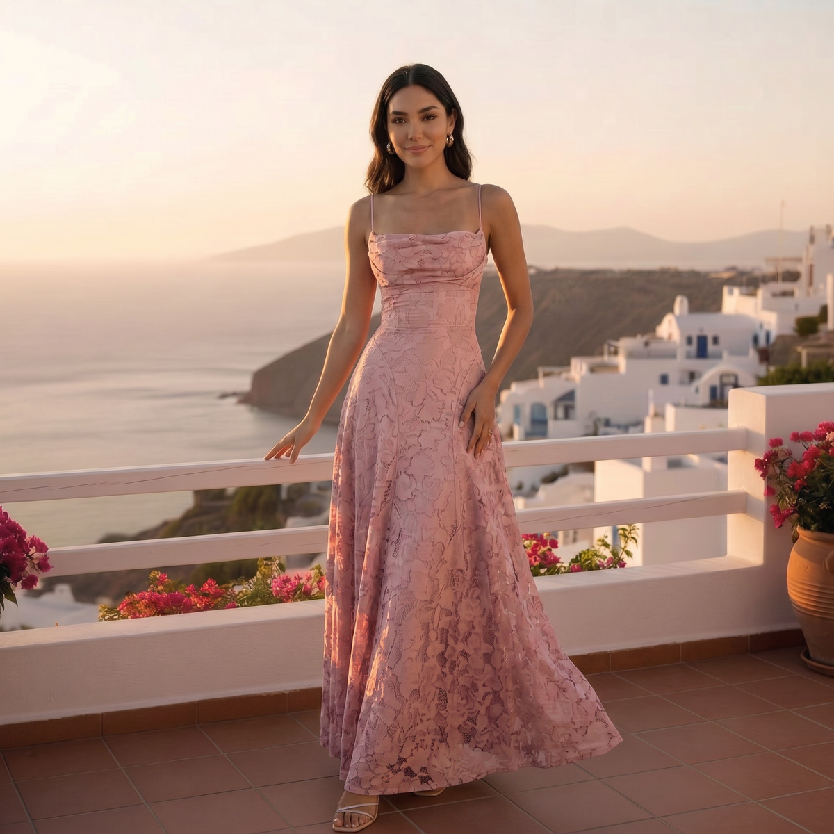 Damen Kleid Emma – Rückenfrei, Slim Fit, elegante Schleifen