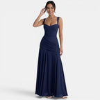 Damen Abendkleid lang Emma – Eleganter Etuischnitt in Gelb