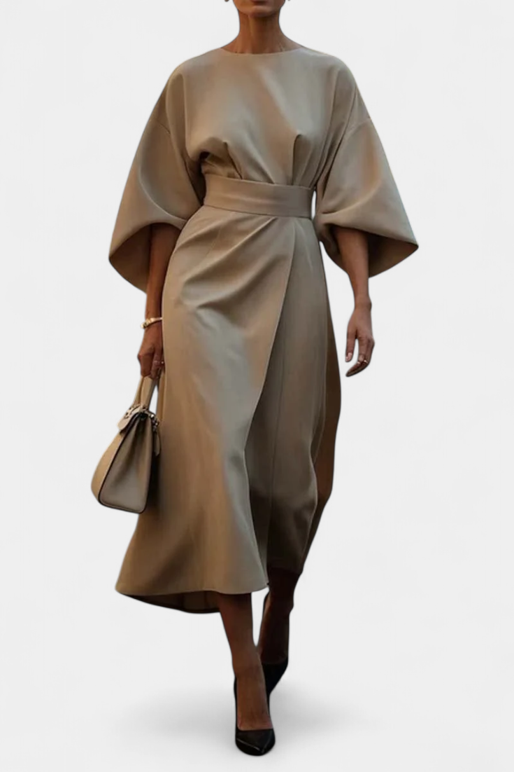 Damen Kleid Lena – Laternenärmel, tailliert