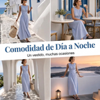 Damen Kleid Sophie – Gestreift mit Wickelgürtel, fließend