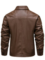 Herren Lederjacke Diego – Motorrad-Style, Reißverschluss
