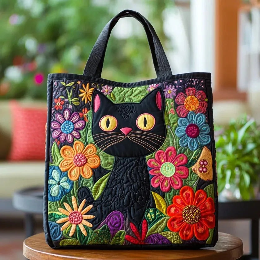 Damen Tote Bag Sophie – Handgesteppt, Patchwork, einzigartiger Print