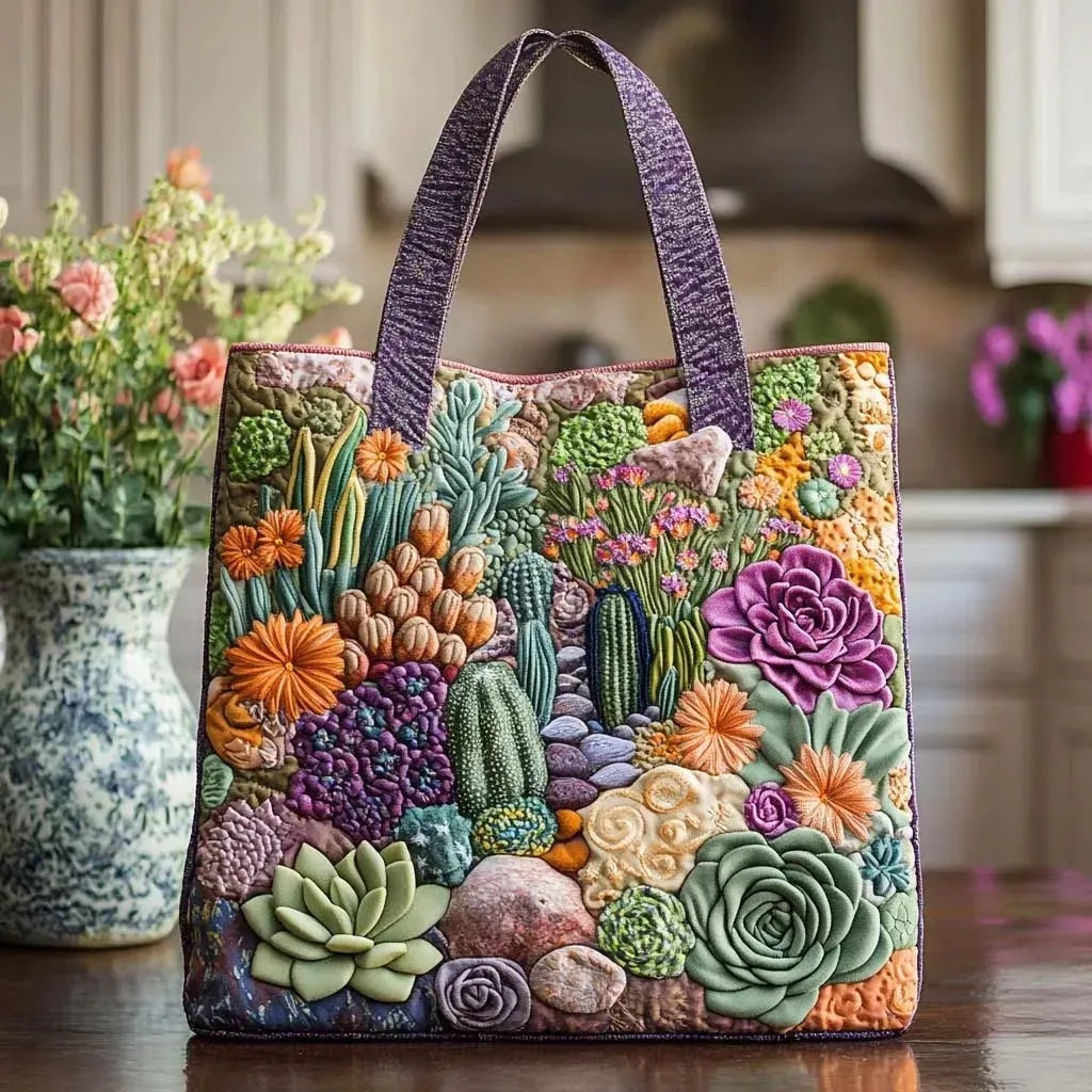Damen Tote Bag Sophie – Handgesteppt, Patchwork, einzigartiger Print
