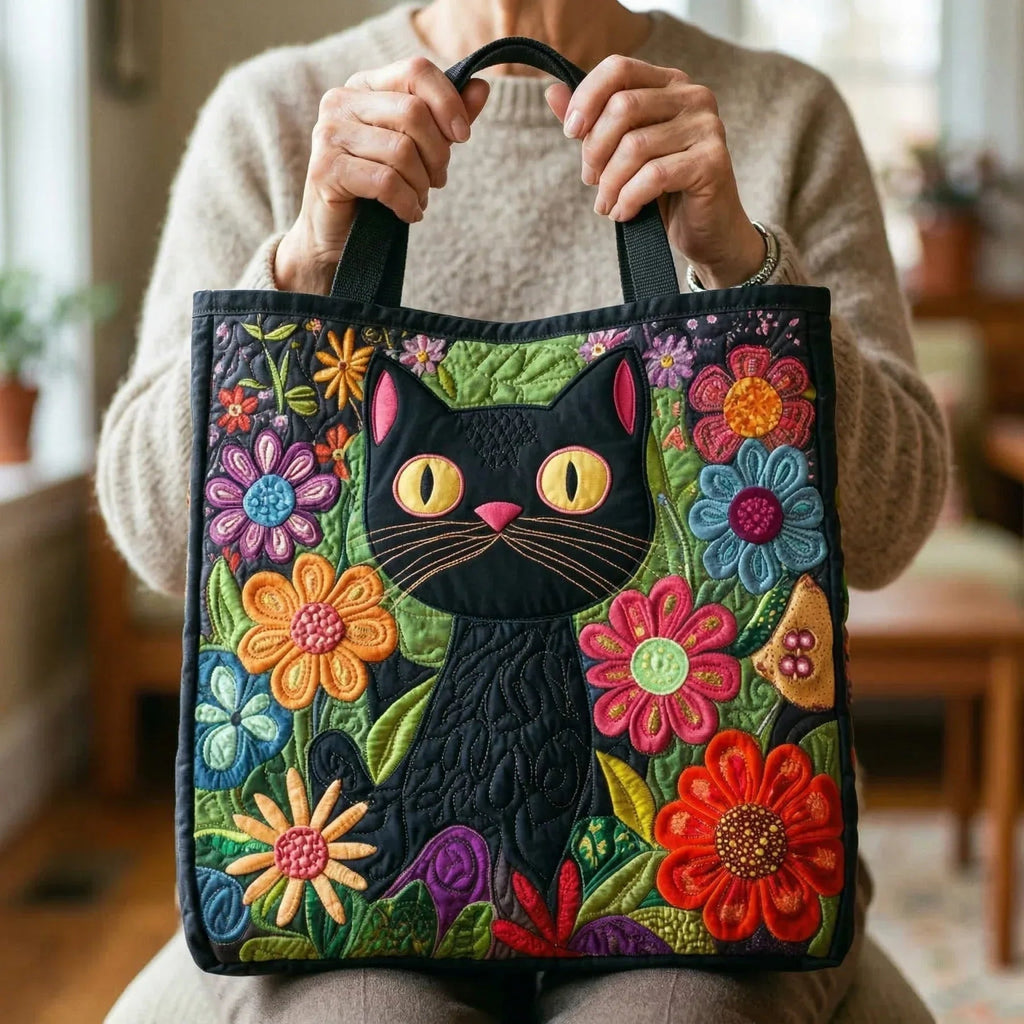 Damen Tote Bag Sophie – Handgesteppt, Patchwork, einzigartiger Print