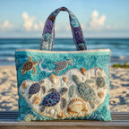 Damen Tote Bag Sophie – Handgesteppt, Patchwork, einzigartiger Print