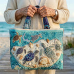 Damen Tote Bag Sophie – Handgesteppt, Patchwork, einzigartiger Print