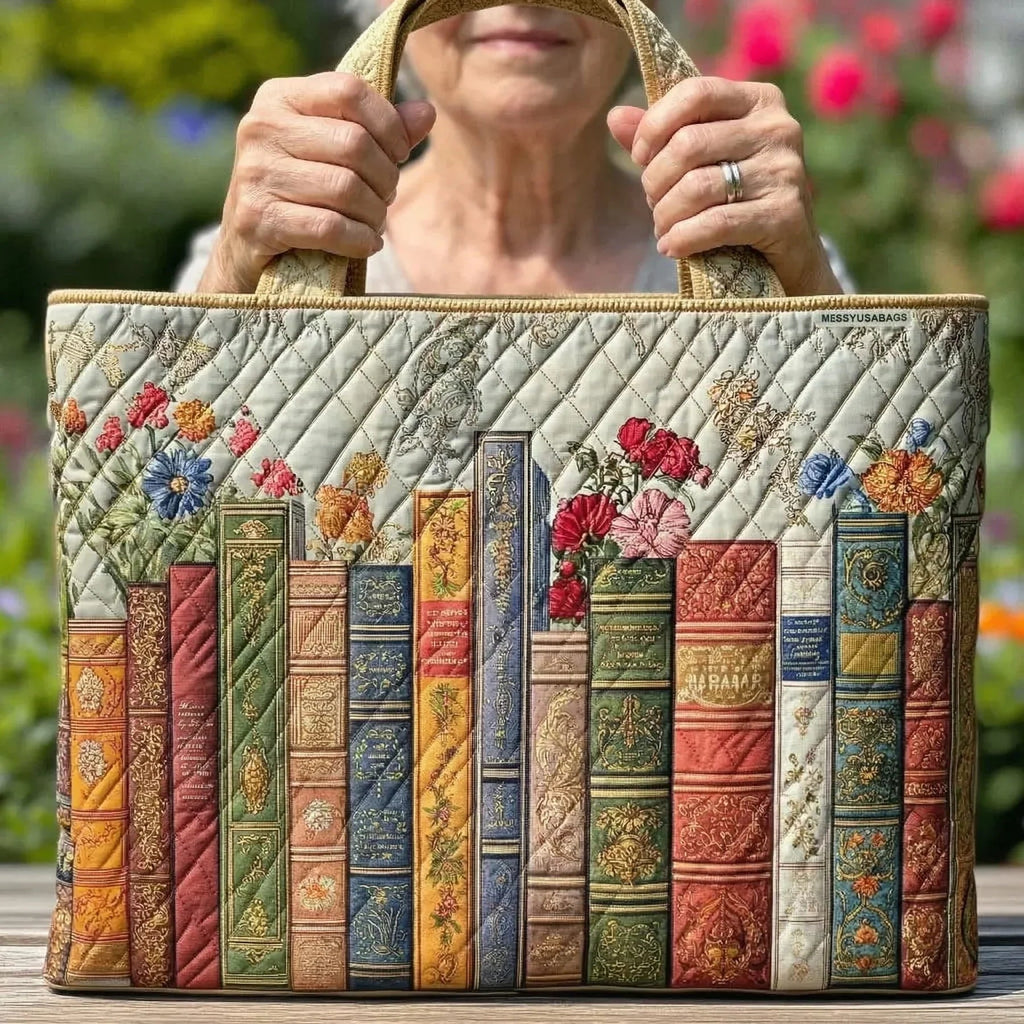 Damen Tote Bag Sophie – Handgesteppt, Patchwork, einzigartiger Print