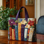 Damen Tote Bag Sophie – Handgesteppt, Patchwork, einzigartiger Print