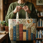 Damen Tote Bag Sophie – Handgesteppt, Patchwork, einzigartiger Print