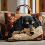 Damen Tote Bag Sophie – Handgesteppt, Patchwork, einzigartiger Print