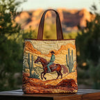 Damen Tote Bag Sophie – Handgesteppt, Patchwork, einzigartiger Print