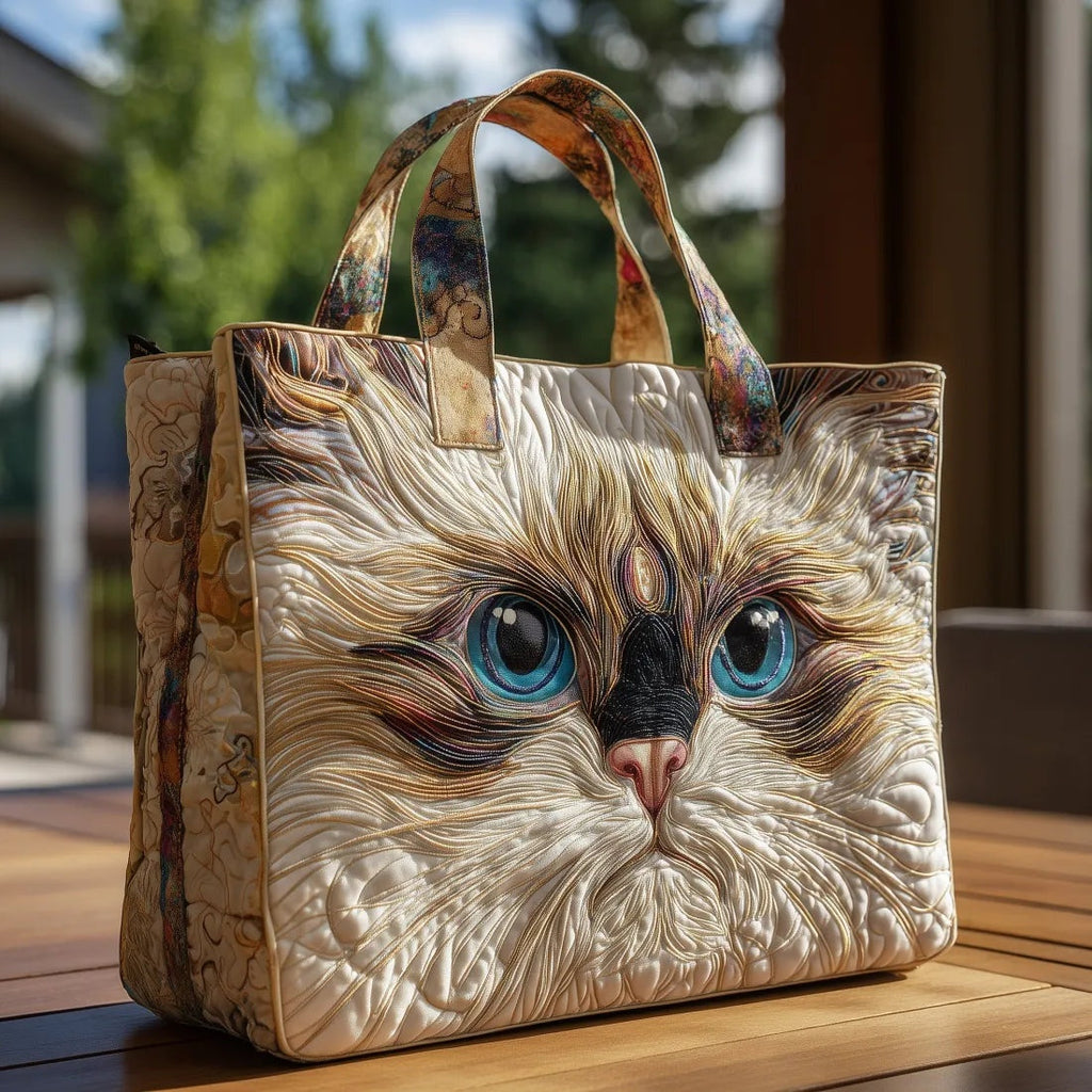 Damen Tote Bag Sophie – Handgesteppt, Patchwork, einzigartiger Print