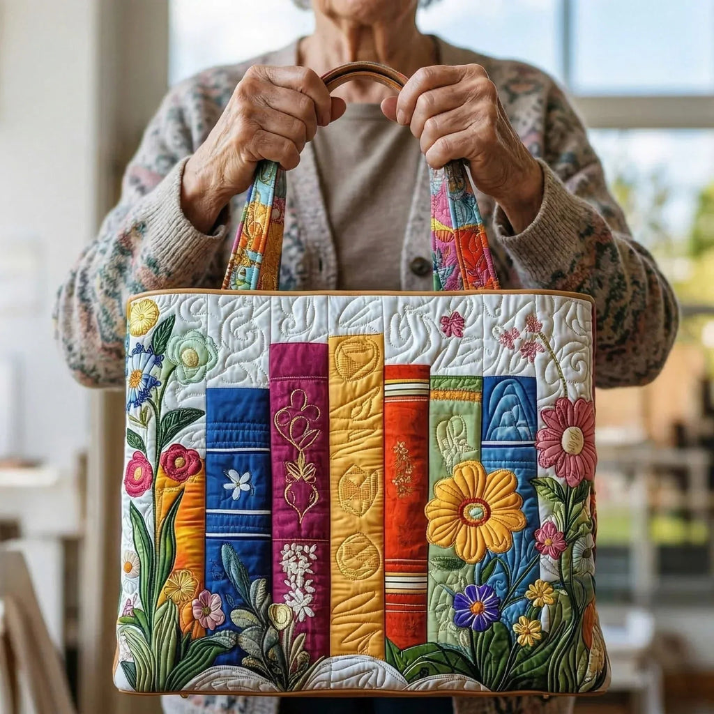 Damen Tote Bag Sophie – Handgesteppt, Patchwork, einzigartiger Print