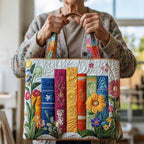 Damen Tote Bag Sophie – Handgesteppt, Patchwork, einzigartiger Print