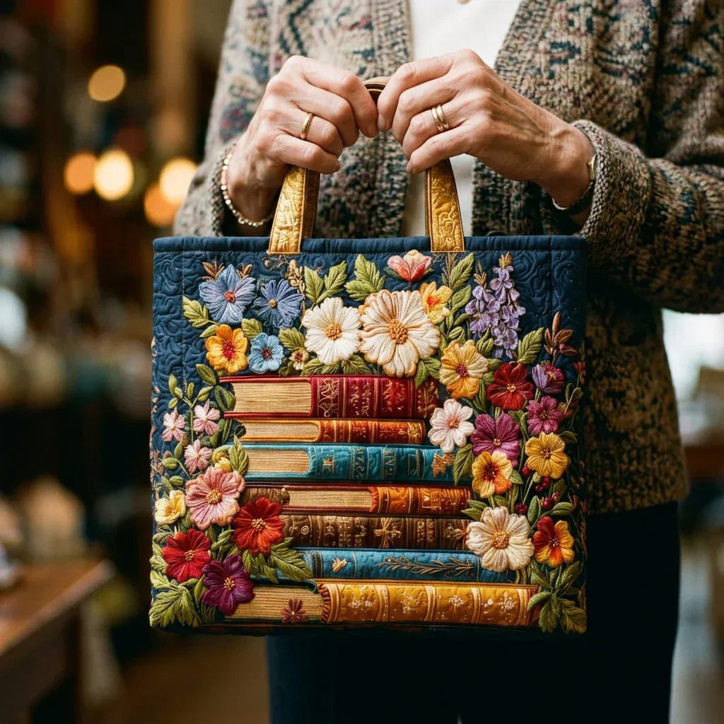 Damen Tote Bag Sophie – Handgesteppt, Patchwork, einzigartiger Print