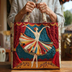 Damen Tote Bag Sophie – Handgesteppt, Patchwork, einzigartiger Print